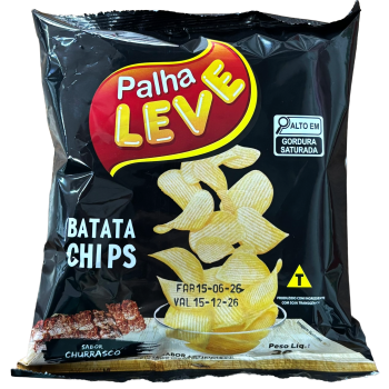 BATATA CHIPS PALHA LEVE CHURRASCO 30 GR