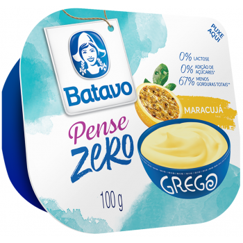 IOGURTE BATAVO GREGO PENSE ZERO MARACUJÁ 100G