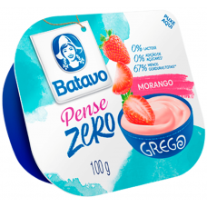 IOGURTE BATAVO GREGO PENSE ZERO MORANGO 100G
