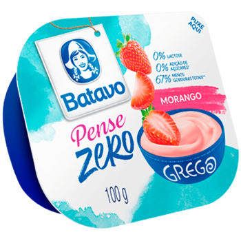 IOGURTE BATAVO GREGO PENSE ZERO MORANGO 100G