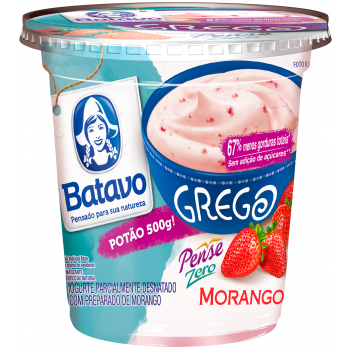 IOGURTE BATAVO GREGO ZERO MORANGO 500 GR