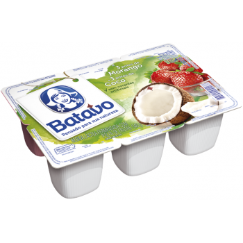 IOGURTE BATAVO POLPA MORANGO/COCO 510G