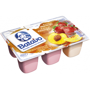 IOGURTE BATAVO POLPA MORANGO/PESSEGO 510 GR