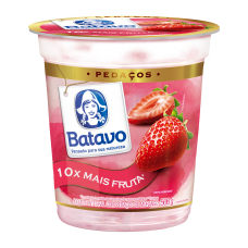 IOGURTE BATAVO PEDAÇOS FRUTAS MORANGO 450 GR