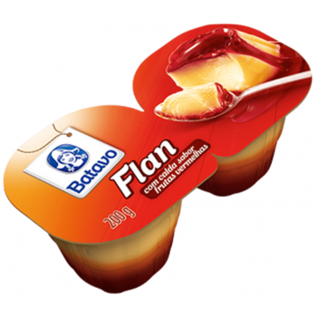 SOBREMESA BATAVO FLAN FRUTAS VERMELHA 200 GR