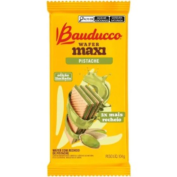 BISCOITO BAUDUCCO WAFER MAXI PISTACHE 104 GR