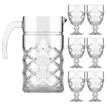 CONJUNTO JARRA PINEA C/ 7 TAÇAS 1,4L/ 200ML 18170 
