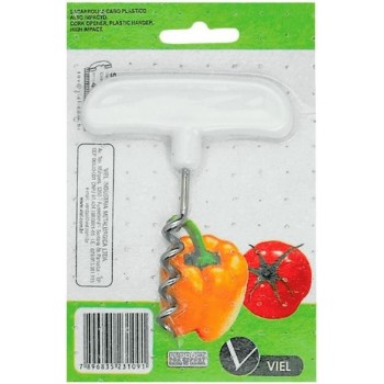 SACA ROLHA PLATICO VIEL INOX UN