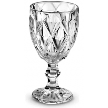 TACA DE VIDRO DIAMANTE DIAMOND 340 ML