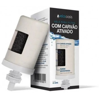 VELA FILTRO COM CARVAO ATIVADO OASIS UN