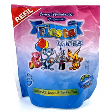 LENÇO UMEDECIDO FIESTA WIPES REFIL 400 UN