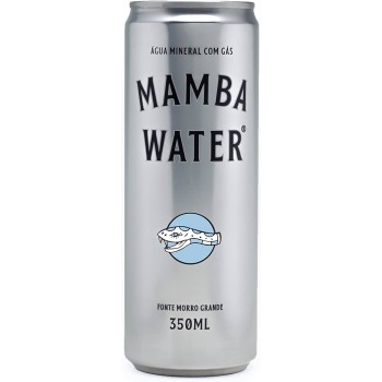 AGUA MINERAL MAMBA WATER C/ GÁS LATA 350ML