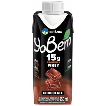BEB LACTEA WHEY YOBEM 15G PROT CHOCOLATE 250ML