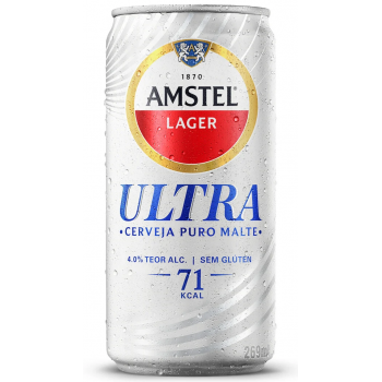 CERVEJA AMSTEL ULTRA SEM GLÚTEN LATA 350ML