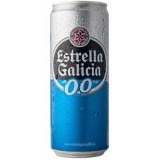 CERVEJA ESTRELLA GALICIA ZERO ALCOOL 330 ML