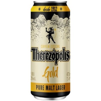 CERVEJA THEREZÓPOLIS GOLD LAGER LATÃO 473 ML