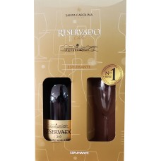 KIT ESPUMANTE CHILENO CAROLINA BRUT C/TACA 750