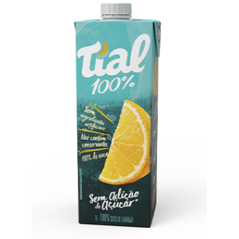 SUCO TIAL LARANJA NATURAL ZERO AÇUCAR 1L