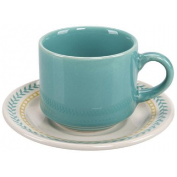 CONJUNTO XÍCARAS C/PIRES BIONA JARDIM LOUROS 12 PC