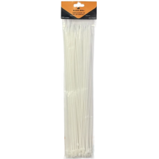 ABRACADEIRA DE NYLON BLACK BULL BRANCA 3.6X370MM