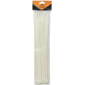 ABRACADEIRA DE NYLON BLACK BULL BRANCA 3.6X370MM