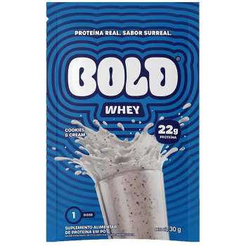 SUPLEMENTO BOLD WHEY 22G PRO COOKIES CREAM 30G 