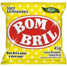 LA DE ACO BOMBRIL 45G C/6UN