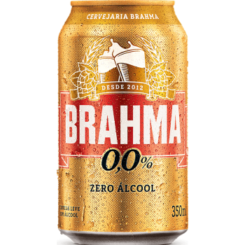 CERVEJA BRAHMA ZERO LATA 350ML