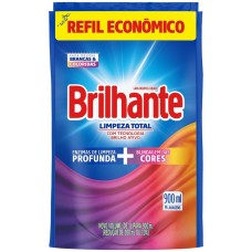 LAVA ROUPAS BRILHANTE LIMPEZA TOTAL REFIL 900 ML