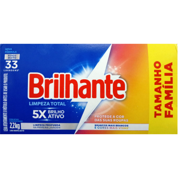 SABAO EM PO BRILHANTE LIMPEZA TOTAL 2,2KG