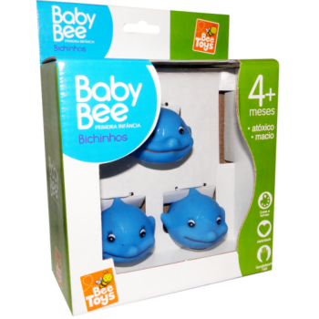 BRINQ. BICHINHOS BABY BEE GOLFINHOS C/3