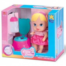 BRINQ. BONECA LITTLE DOLLS FAZ XIXI  REF 8002