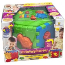 BRINQ. BIG CUBO INTERATIVO ANIMAIS 14 PCS