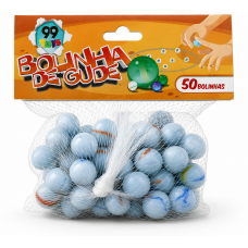 BRINQ. BOLINHAS DE GUDE KIT C/50 LEITOSA 