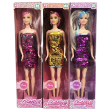 BRINQ. BONECA LINDABELL PARTY 8.5 X3 2CM