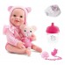 BRINQ. BONECA NEW BORN UNIQUE OLHO MOVEL BADY ROSA