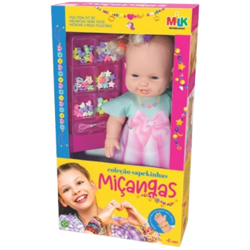 BRINQ. BONECA SAPEKINHA C/MICANGAS 42CM MILK