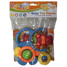 BRINQ. CHOCALHOS BABY URSINHOS 4 PECAS ROTO