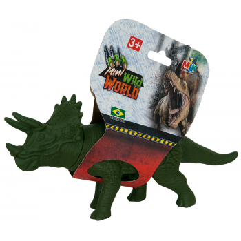 BRINQ. DINO MINI WORLD TRICERATOPS MILK 10 CM