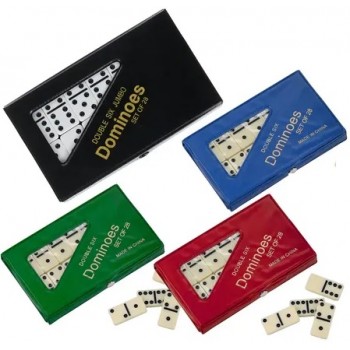 BRINQ. DOMINO DE OSSO 8 MM MOLDULAR C/28 PCS