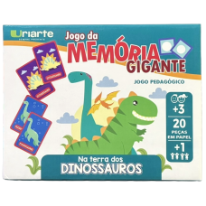 BRINQ. JOGO DA MEMORIA GIGANTE DINOSSAUROS 20 PC BRINQ. JOGO DA MEMORIA GIGANTE DINOSSAUROS 20 PC