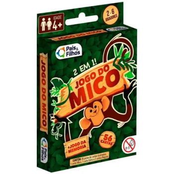 BRINQ. JOGO DE CARTAS DO MICO PAIS E FILHOS