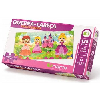 BRINQ. JOGO QUEBRA CABECA 128PCS PRINCESINHAS 