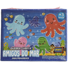 BRINQ. JOGO QUEBRA CABECA 35PCS AMIGOS DO MAR BRINQ. JOGO QUEBRA CABECA 35PCS AMIGOS DO MAR