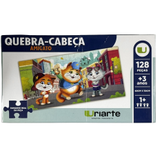 BRINQ. JOGO QUEBRA CABECA AMIGATO 128 PCS NOVA BRINQ. JOGO QUEBRA CABECA AMIGATO 128 PCS NOVA