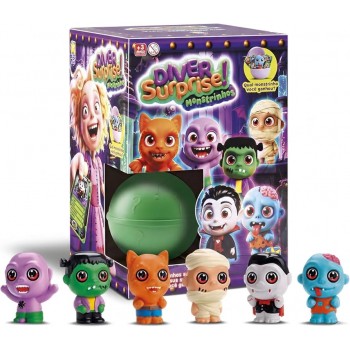 BRINQ. SURPRISE MONSTROS COM CARTAS TOYS