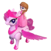 BRINQ. UNICORNIO COM PRINCESA TOYS UN