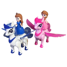 BRINQ. UNICORNIO COM PRINCESA TOYS UN