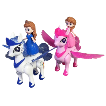BRINQ. UNICORNIO COM PRINCESA TOYS UN