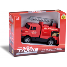 BRINQ. CARRO MINI TRUCK BOMBEIRO 23 CM
